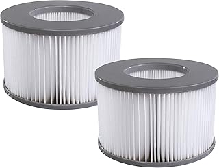 Miweba MSpa Whirlpool Ersatz Filter Filterkartusche Doppelpack für aufblasbare Pools - Modelle ab 2020 - Delight - Premium - Elite - Concept (Wasserfilter Modell ab 2020)