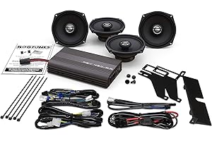 Hogtunes REV 450U KIT-AA with 200 Watts RMS 4 Channel Amplifier, 5.25" Front & 5.25" Rear Speakers for 1998-2013 Harley-David