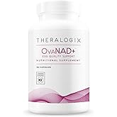 Theralogix, OvaNAD+ Egg Quality Support, Nicotinamide Riboside (NR) & Pterostilbene Supplement, Supports Cellular Energy, Ovarian Function & Reproductive Health, 90-Day Supply, 90 Count
