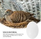 iplusmile 30Pcs Solid Plastic Pigeon Eggs to Stop Birds Laying Eggs Ornament view 3