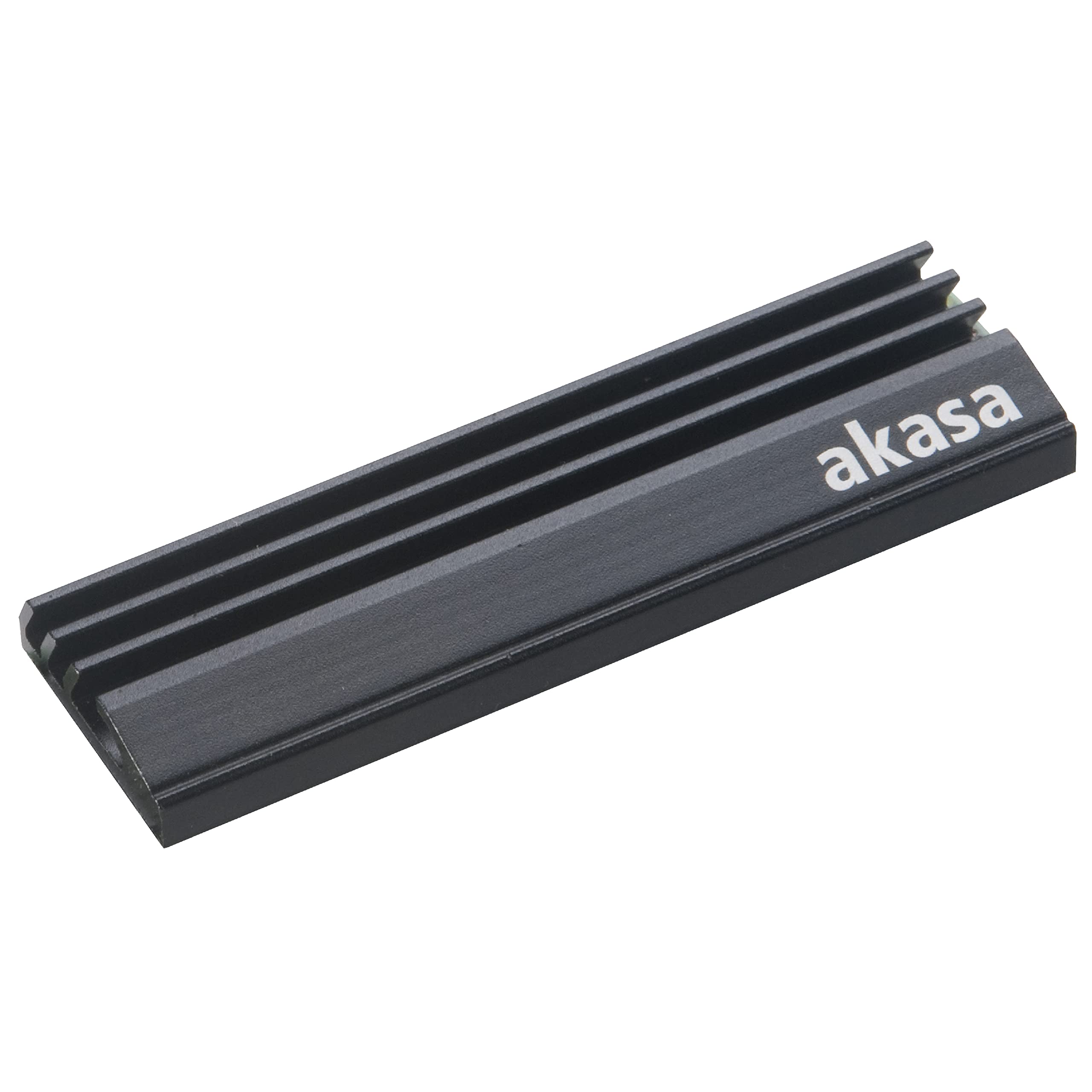 Akasa M.2 SSD Heatsink | Aluminum Heatsink Cooling Fin | Pre-applied Thermal Adhesive Tape | 71 x 22 x 6.4mm | Suitable for M.2 2280 SSD & PS5 Pro | Black | A-M2HS01-BK