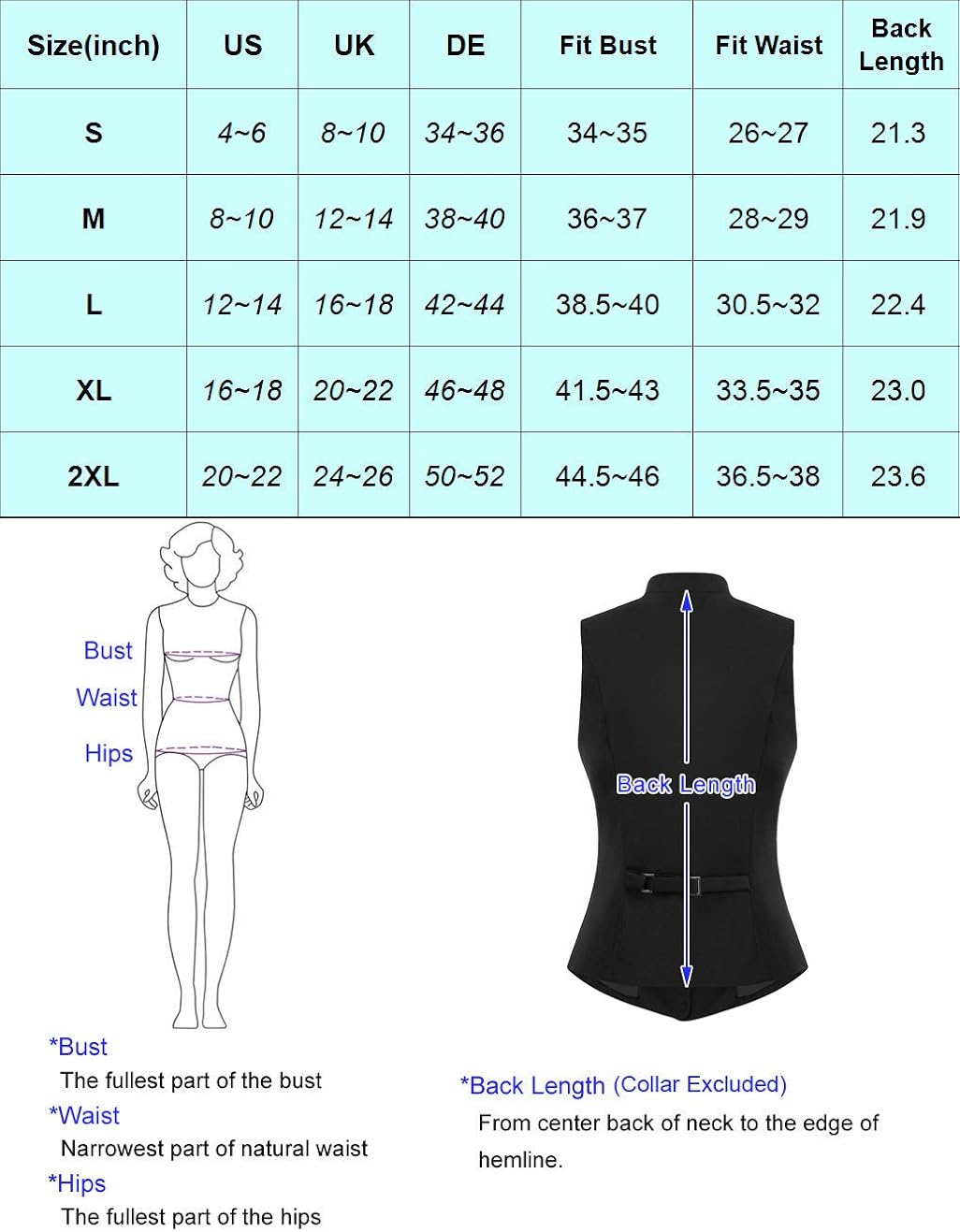 Womens Vintage Vest Fully Lined Formal Business Dress Suits Button Down Steampunk Waistcoat