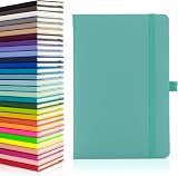 Notes London Eco A5 Notebook 160 Pages Violet Pastel Teal Sustainable Paper