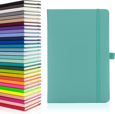 Notes London Eco A5 Notebook 160 Pages Violet Pastel Teal Sustainable Paper
