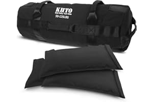 KHTO Sandbags-Heavy Duty Sandbags for Fitness Weighted Power Training-Adjustable Exercise Sandbags Gift Jump Rope& Cooling Towel