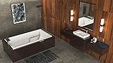 Malibu Galveston Rectangle Soaking Bathtub, 72-Inch