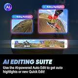 Insta360 X4 Motorcycle Bundle 8K 360 Camera 135 Min Battery 256GB Card view 9