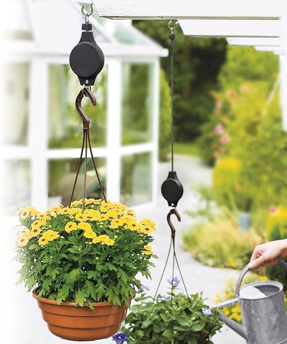 TRI Pflanzen-Lift, 1 Stück, Pflanzen-Aufhänger Ampelaufzug Haken-Halter