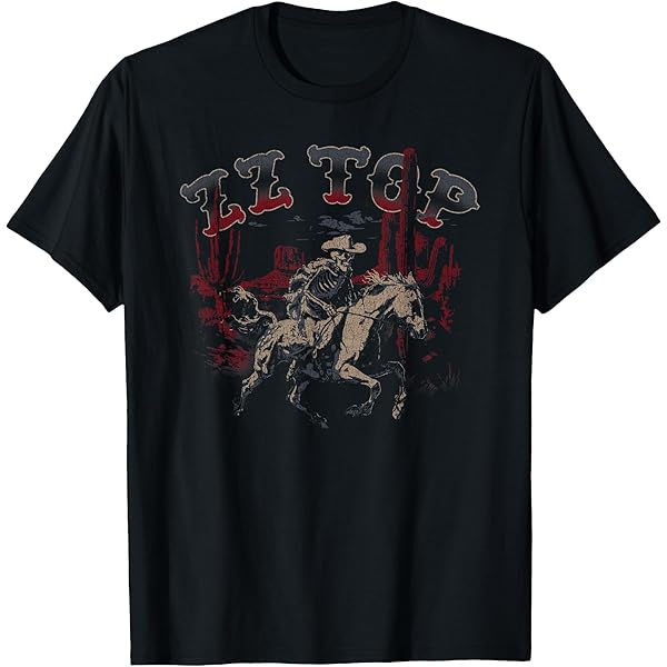 Amazon.com: ZZ Top Skelly Cowboy T-Shirt : Clothing, Shoes & Jewelry