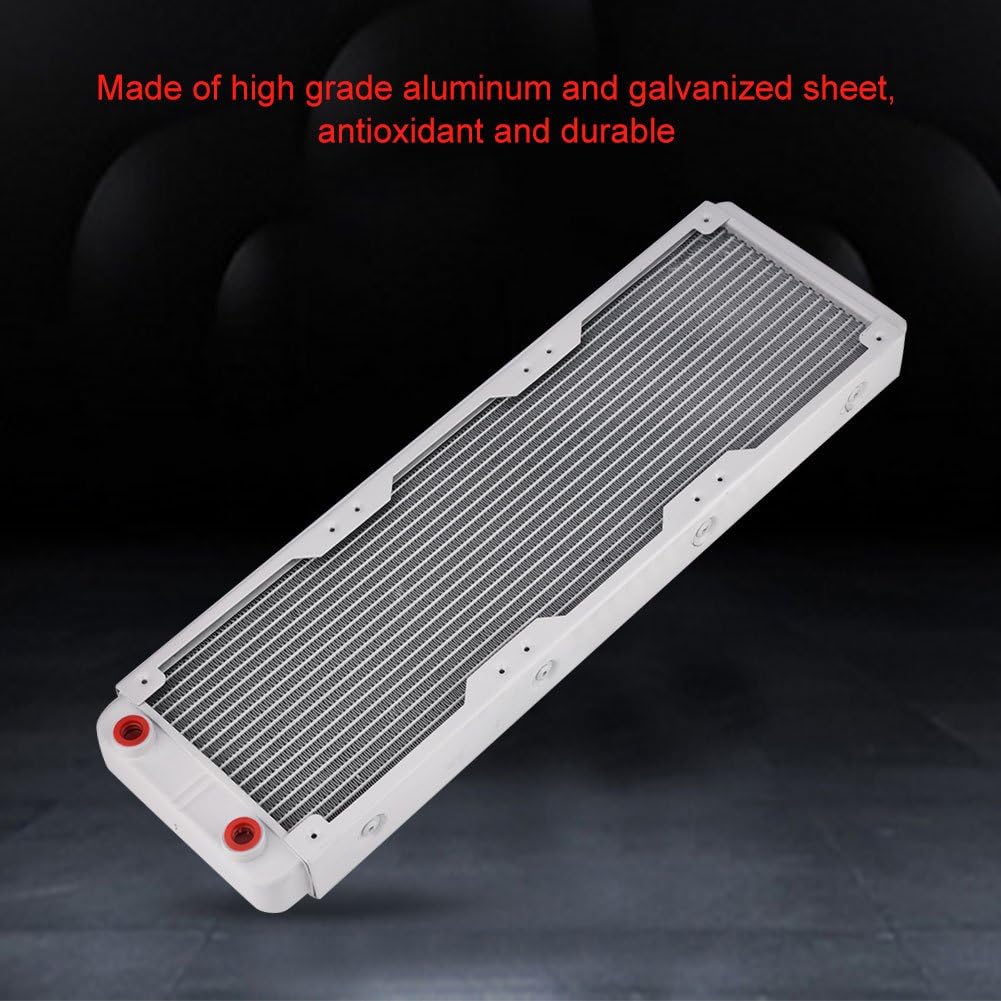 Richer-R Watercooling Radiator Aluminium Heatsink for PC - White (240 mm/360 mm) (360 mm) - Image 5