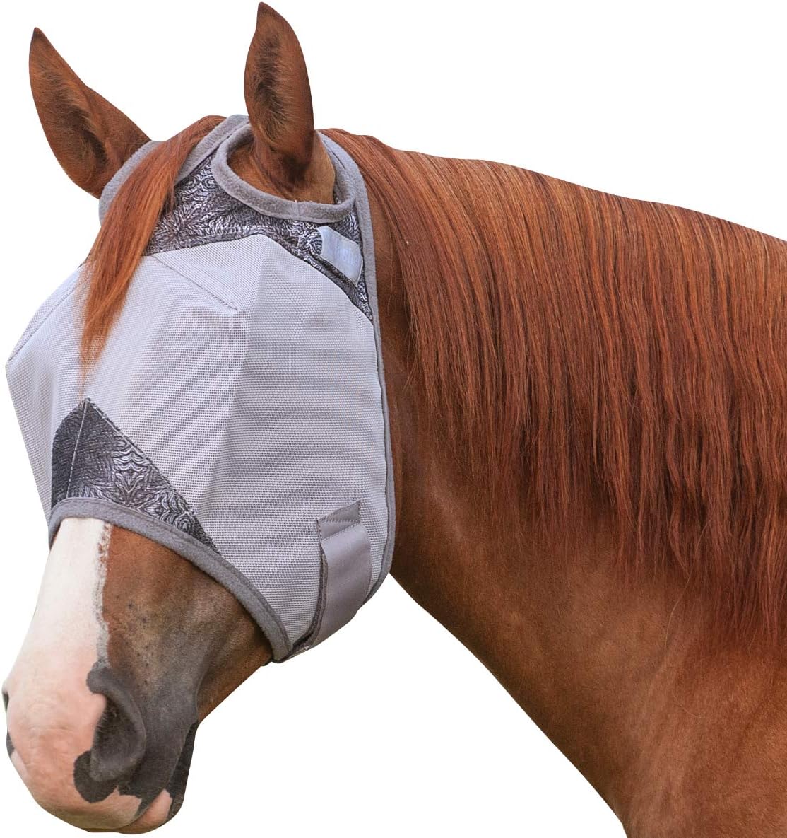 Cashel Crusader Horse Fly Mask, Standard, Horse, Grey Henna Garden & Outdoor