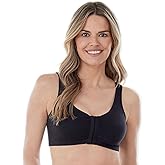 Bestform 5006014 Comfortable Unlined Wireless Cotton Stretch Sports Bra with Front Closure