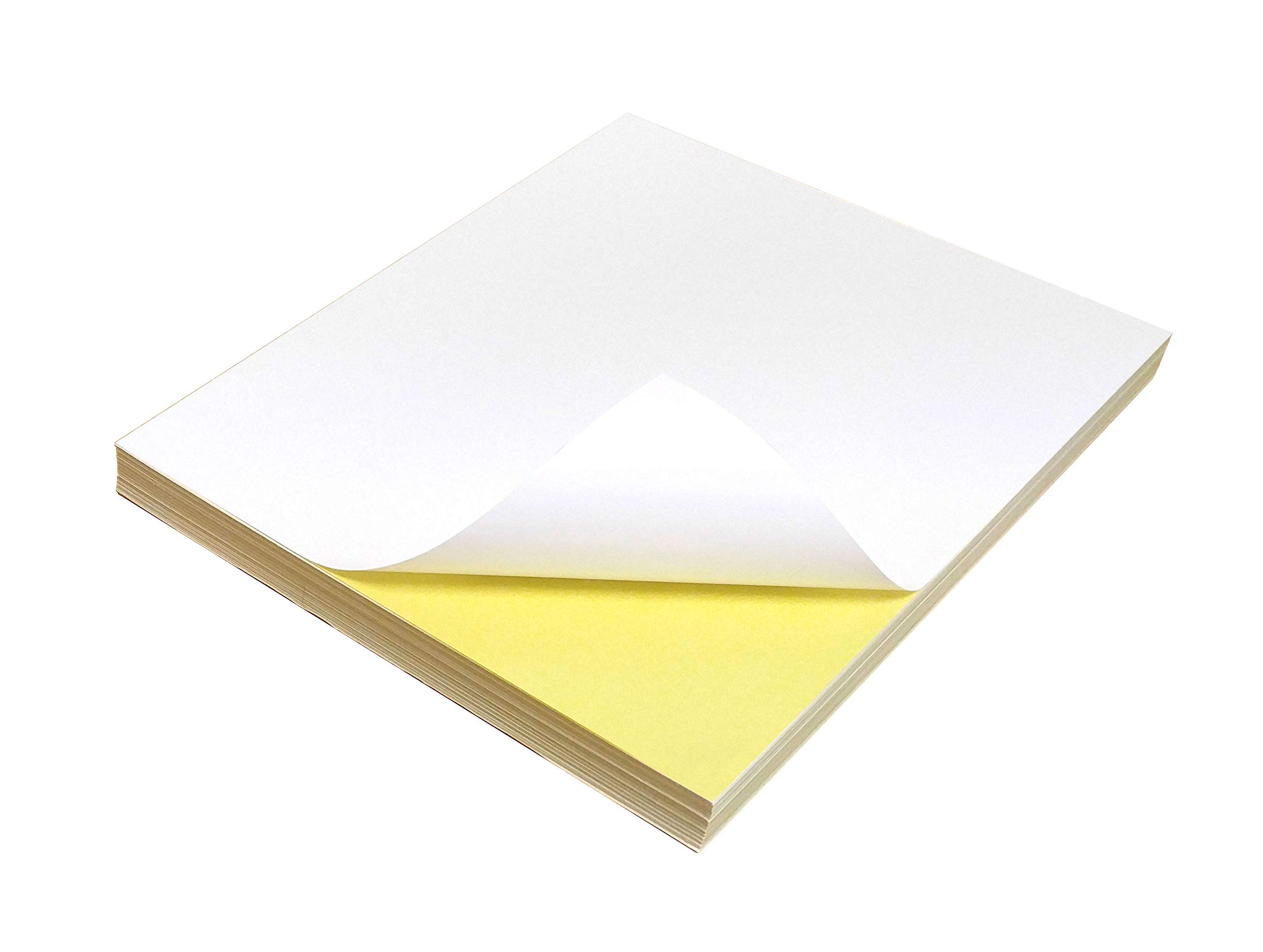 EVG Blank White Sticker Paper Matt A4 Self Adhesive Sheets/Fully Customisable Sticky Back Label - Print (Write or Draw), Peel and Stick * Whole Sale Price * (800 sheets)