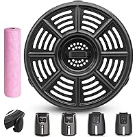 GWBSXM Air Fryer Accessories for Ninja AF101 4 QT AF161 Max XL AF150 XL Air Fryer, 8.2'' Round Food Grade Air Fryer Grill Pan