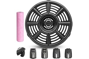 GWBSXM Air Fryer Accessories for Ninja AF101 4 QT AF161 Max XL AF150 XL Air Fryer, 8.2'' Round Food Grade Air Fryer Grill Pan