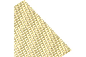 M METERXITY 30-Pack Brass Rod, 0.8mmx300mm H62 Solid Brass Round Rods for Knife Handle Pins Material Knife Making Supplies/Sh