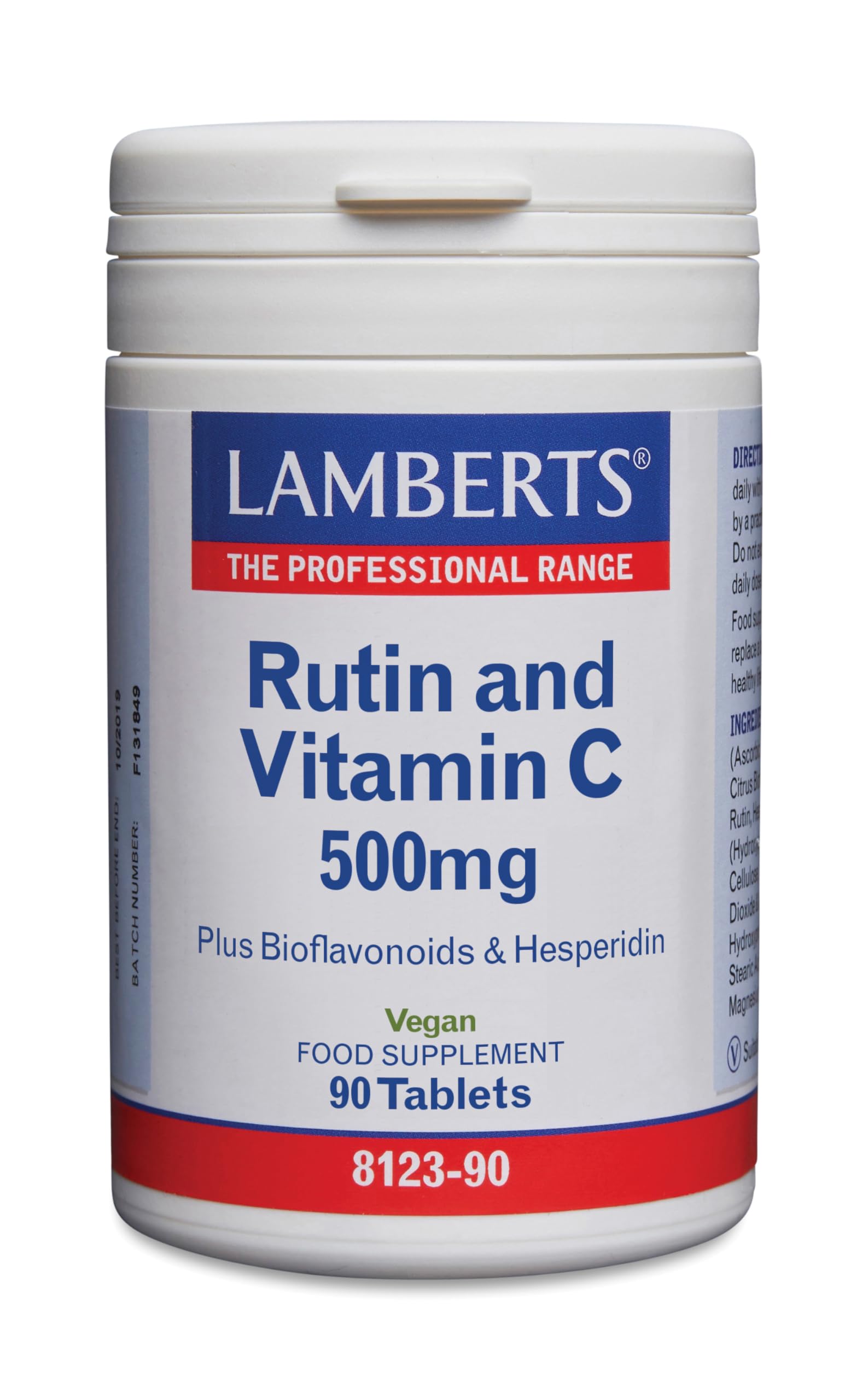 Lamberts Rutin and Vitamin C 500mg 90 Tablets
