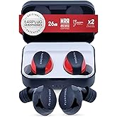 Plugfones Sovereign Duo Two Sets True Wireless Bluetooth Earplug Headphones 26 dB Noise Reduction Rating OSHA Compliant Earphones Bluetooth Hearing Protection Safety Earbuds with Sound Focused Mic