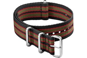 Archer Watch Straps - Classic Military Style Nylon Watch Strap - Choice of Color and Size (18mm, 20mm, 22mm, 24mm)
