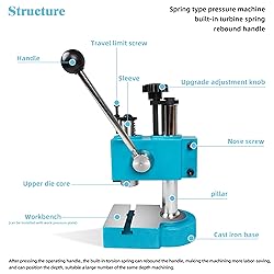 RATTMMOTOR Arbor Press J03-0.2A Spring-Loaded