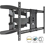 Invision&reg; Ultra Strong TV Wall Bracket Mount - For 37 - 70 Inch LED LCD Plasma & Curved Screens &ndash; Double Arm Tilt Swivel Feature &ndash; Includes 1080p HDMI Cable & Spirit Level *Please Confirm Your TV VESA Mounting Holes Before Purchase* (HDTV-DXL)