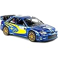 KiNSMART 2007 Subaru Impreza WRC Racing Edition 5 Inch 1:36 Scale Die Cast Metal Model Toy Race Car