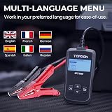 TOPDON BT50 Car Battery Tester 12V 100-2000 CCA Multi-Standards view 7