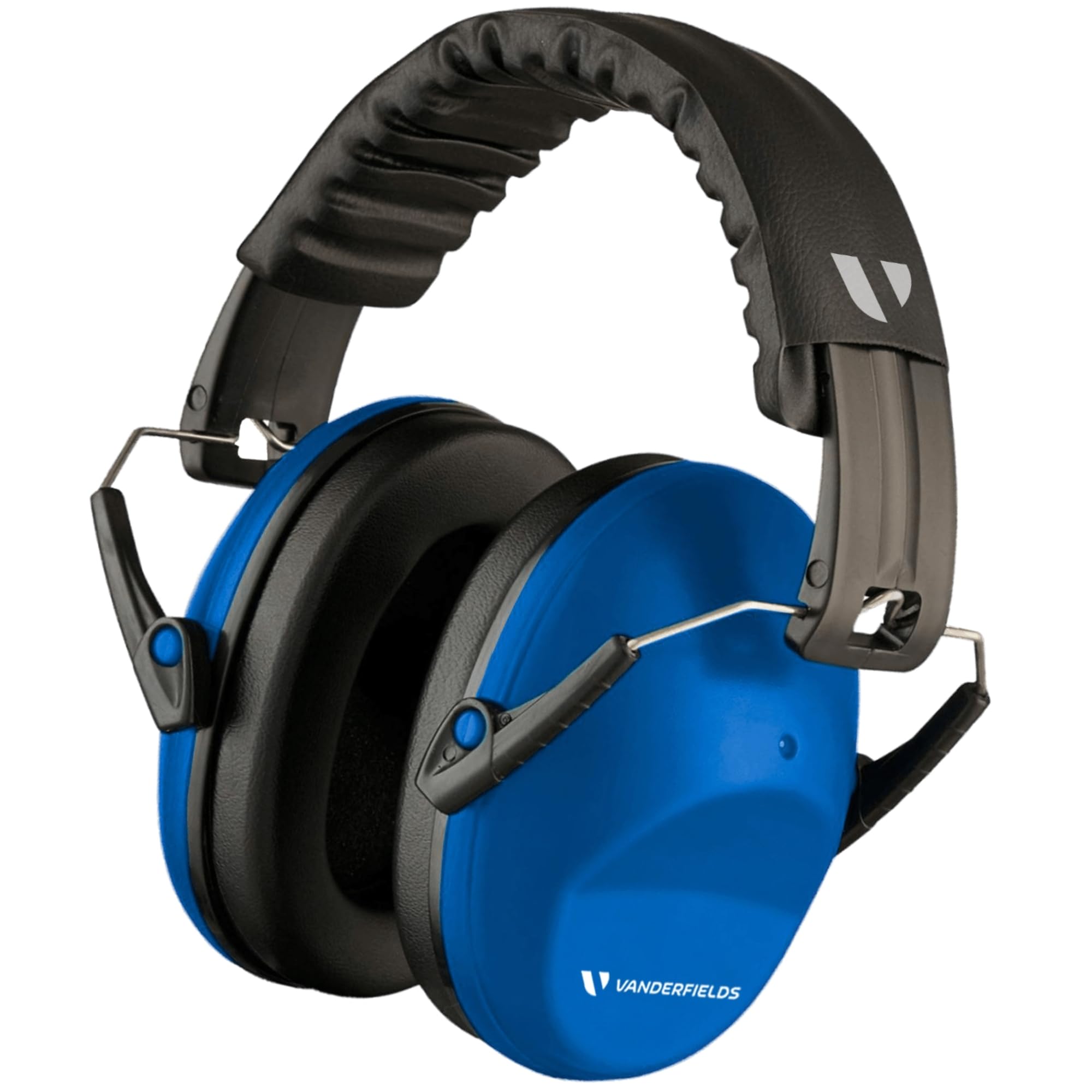 Vanderfields Premium Ear Defenders - Hearing Protection Earmuffs - Broad Spectrum Sound Reduction 33 dB at 2K Hz Noise Cancelling - Headset Noise Cancellation Adults and Teens - Blue Sky