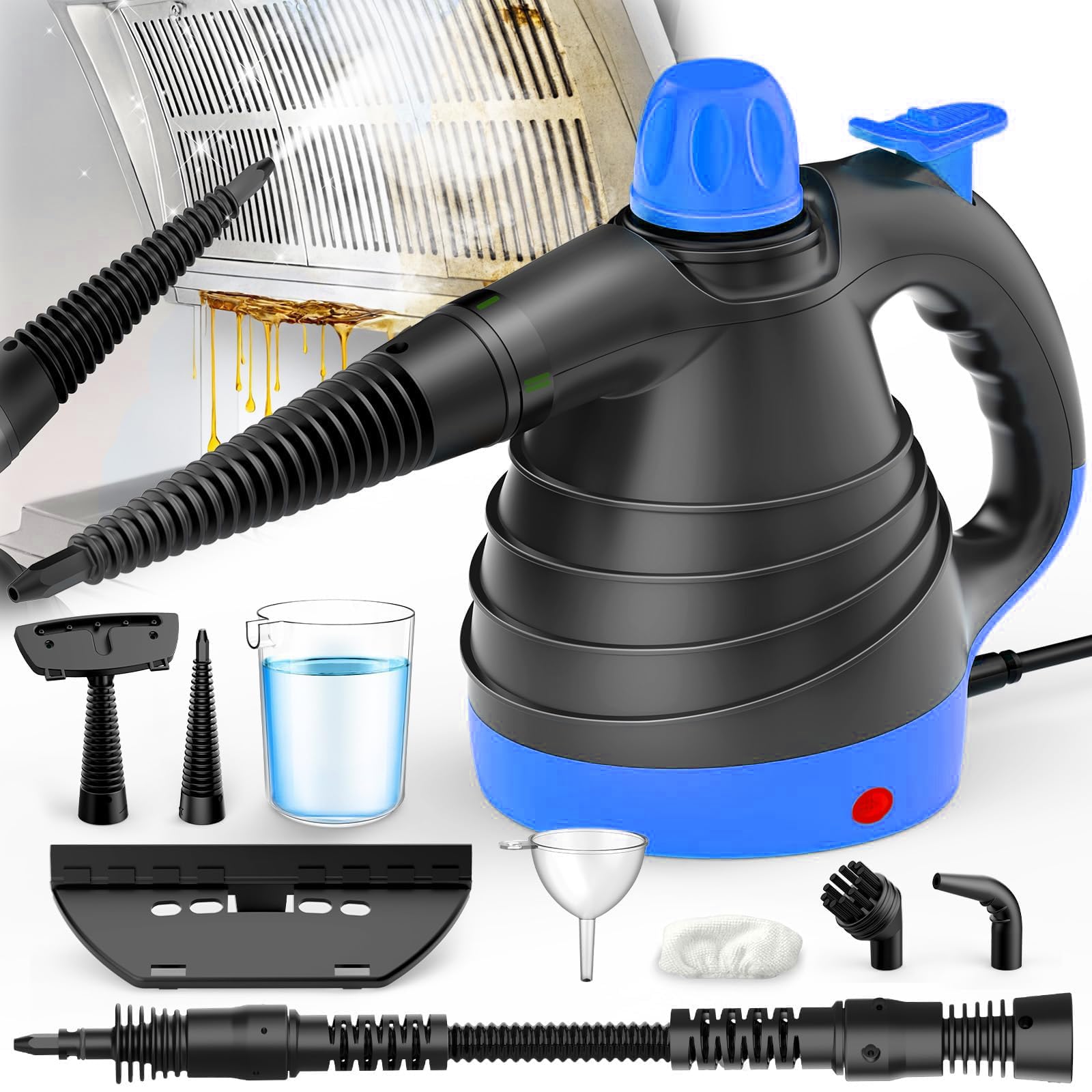 Photo 1 of Deep Clean Steam Cleaner, Fast Heating Efficient Cleaning Multi-Purpose Handheld Steamer for Cleaning, Pressurized Multi-Surface Steam Cleaner for Home, Car, Upholstery, Floor, Grout, Couch and Grease