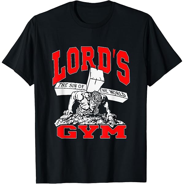 Amazon.com: Lords Gym - Lord's The Sin of World Jesus T-Shirt