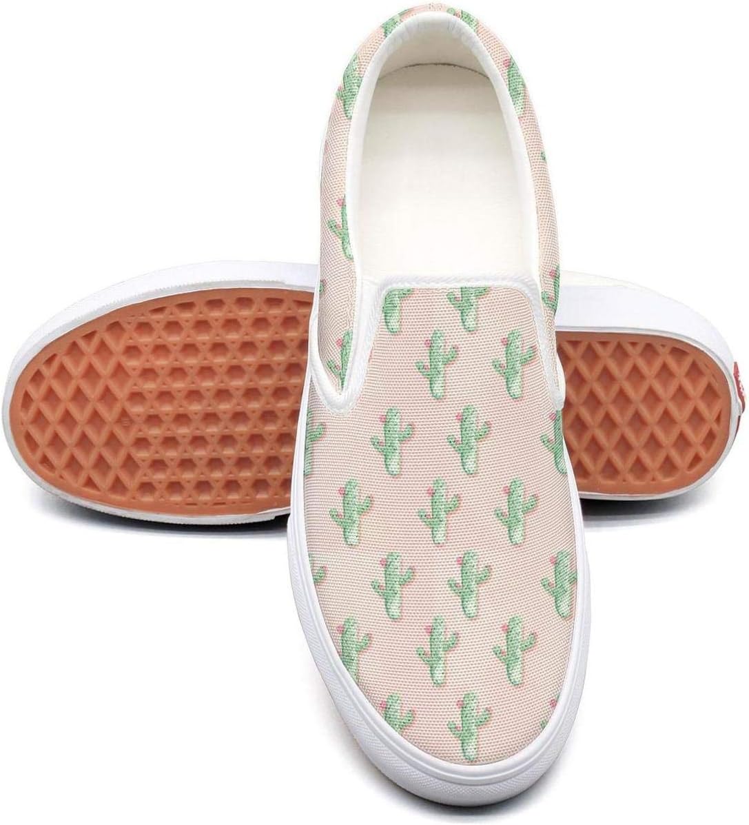 Vosda Man Cute Plant Cactus Sneaker Shoes for Mens Breathable Male Running Shoes