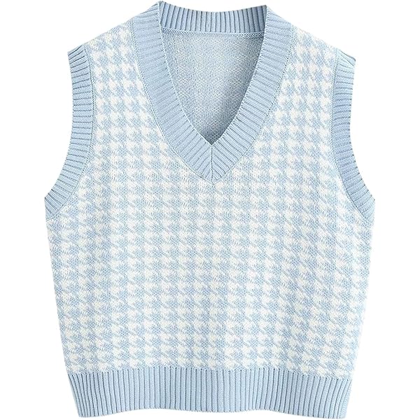 Women's Sleeveless Sweater Vest V-Neck Pullover Casual