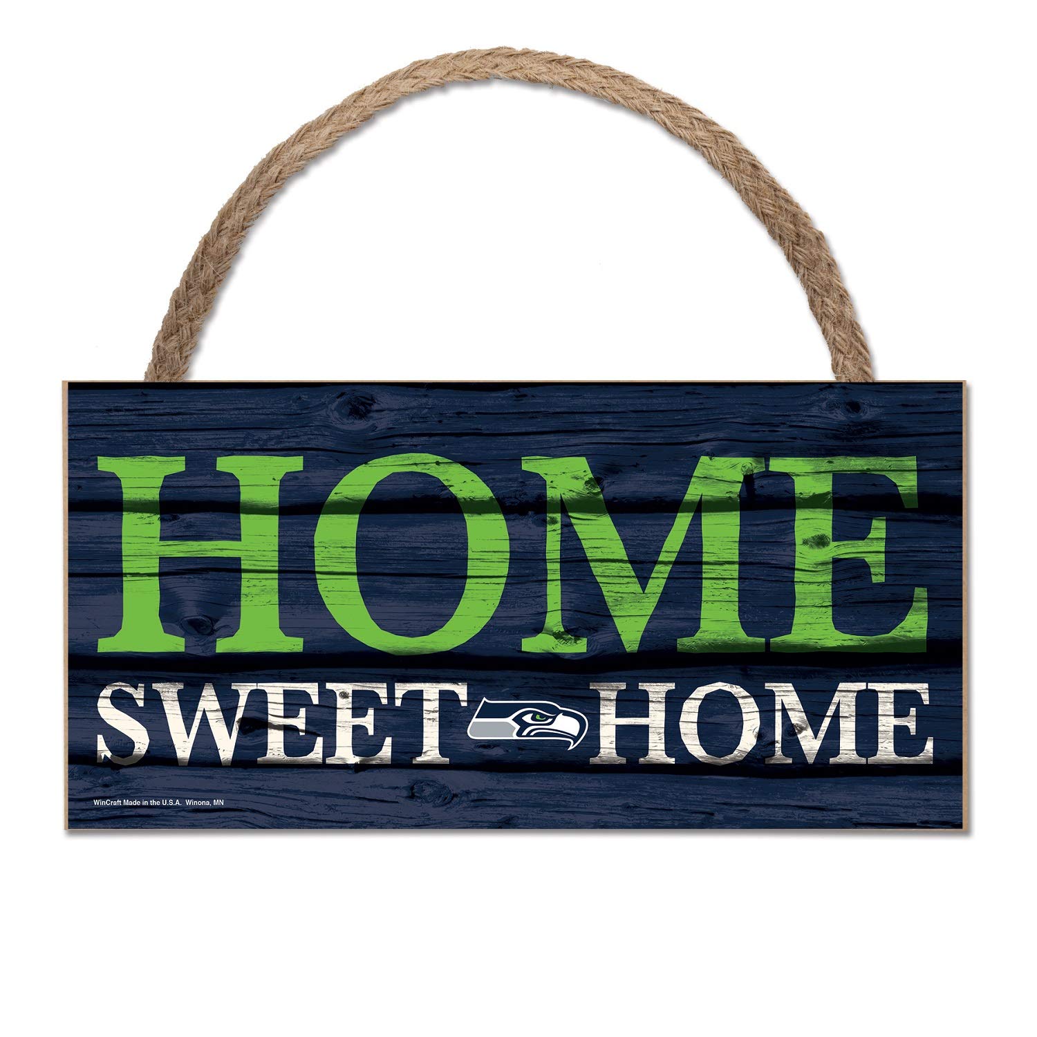 Wincraft NFL wooden sign Seattle Seahawks wooden sign Wood Home Sweet Home