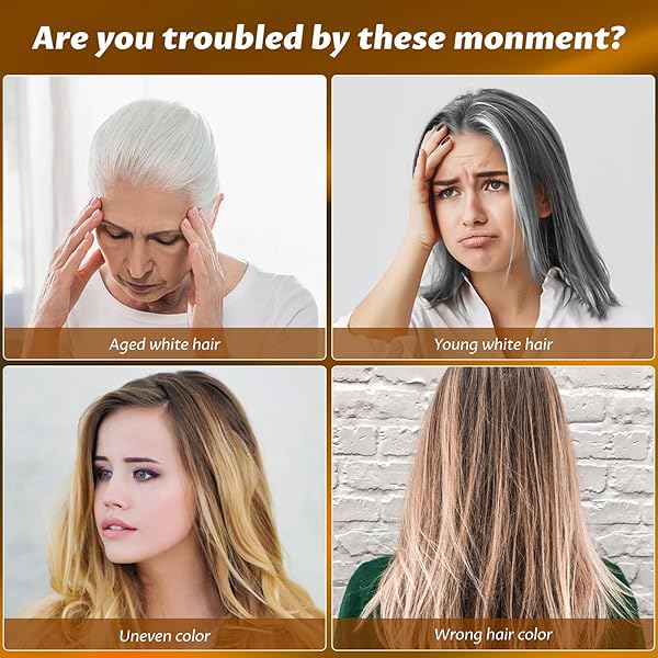 BOJICA HAIR DYE SHAMPOO FOR WOMEN & MEN, 3 IN 1 PERMANENT SHAMPOO FOR COLOR TREATED HAIR, NATURAL HERBAL INGREDIENTS SHAMPOO FOR GREY HAIR COVERAGE, LIGHT BROWN-16.9 FL OZ