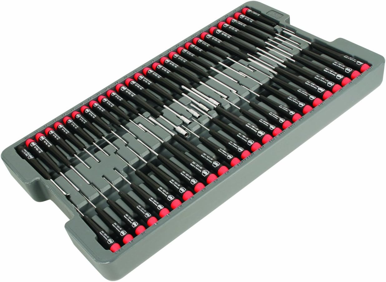 WIHA 92191 Precision Screwdrivers Set in Molded Tray, 51Piece Amazon