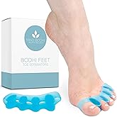 Mind Bodhi Toe Separators/Toe Spacers - Men &amp; Women - Regular Size - Blue | For toe spacing and alignment, Soft and durable premium gel, 1 Pair, See sizing chart to find the correct fit