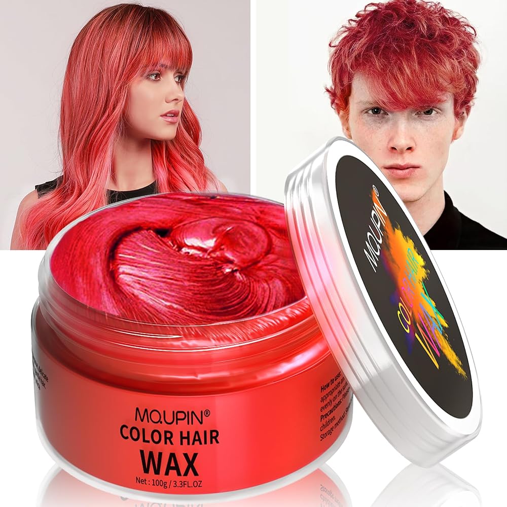 MQUPIN Temporary Hair Dye Wax Wash In Wash Out Hair Colour