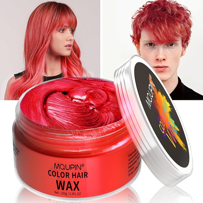 MQUPIN Temporary Hair Dye Wax Wash In Wash Out Hair Colour