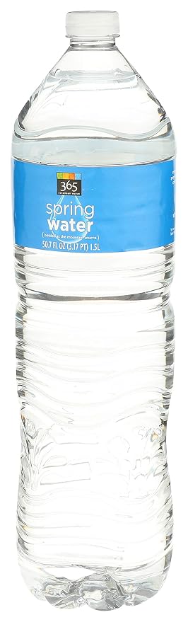 365 Spring Water flat cap plastic 50.7oz (099482418915)