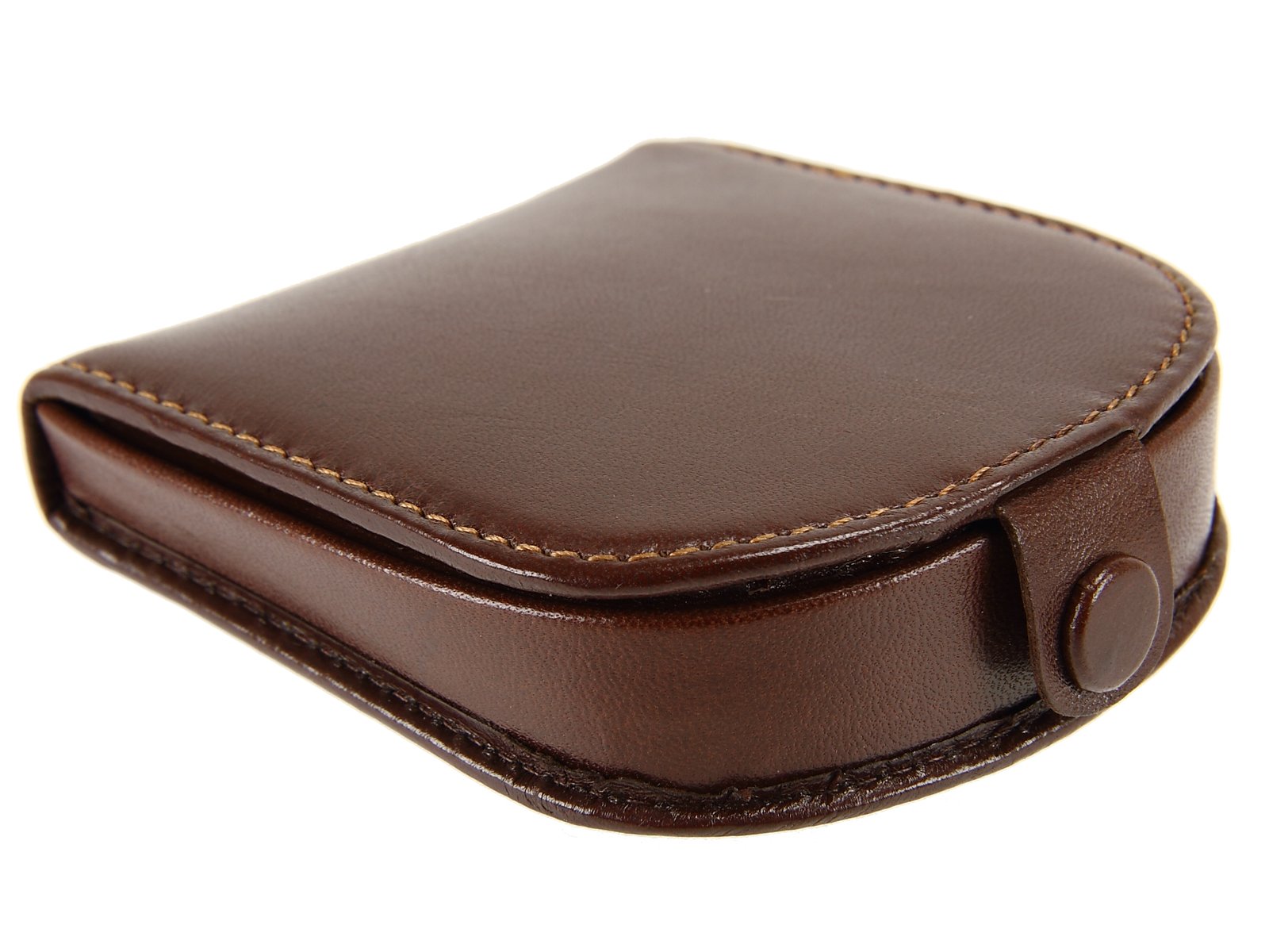 Visconti Horseshoe Design Leather Coin Tray Purse Wallet for Men & Women - TRY5 (Brown)