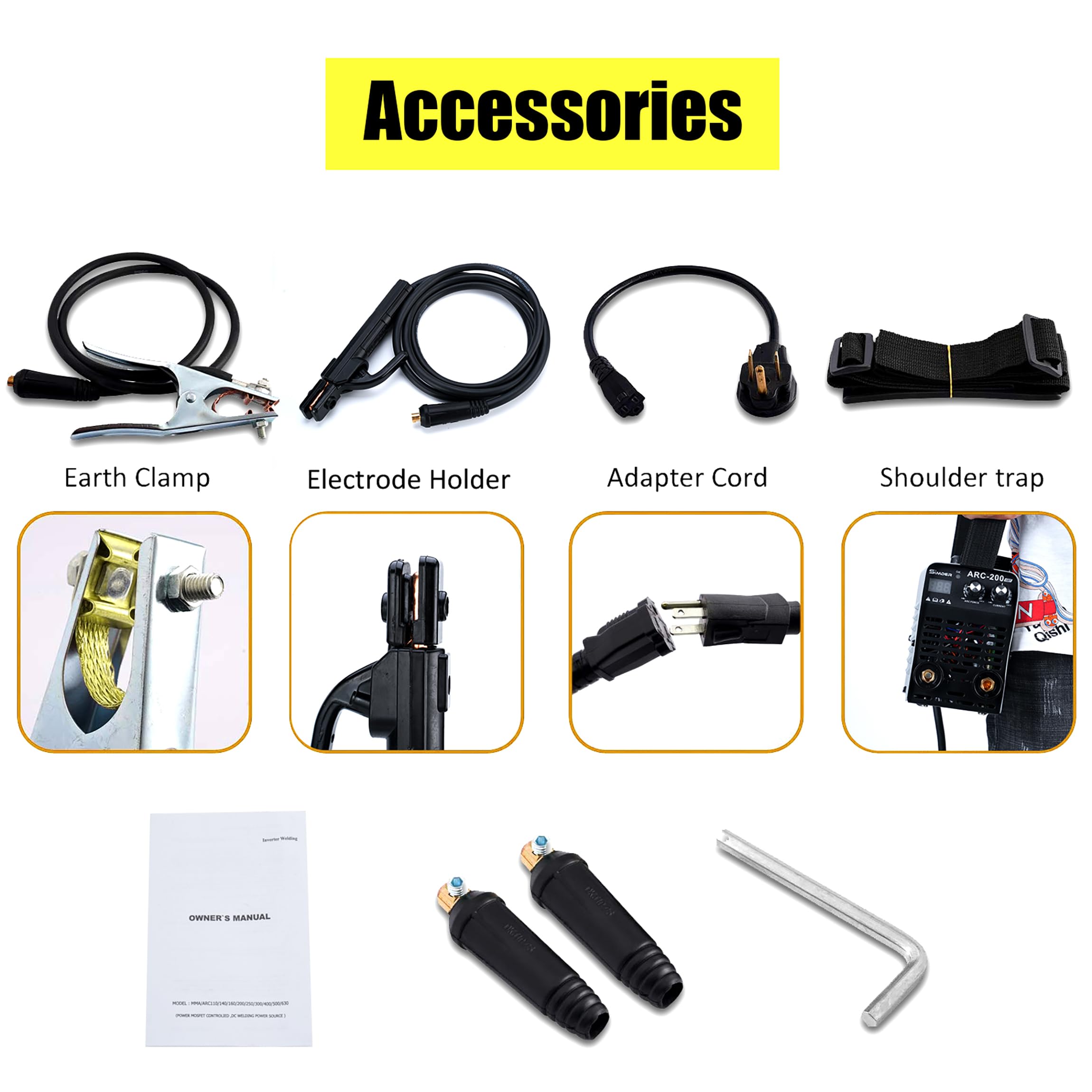 SSimder Mini Stick Welder 110V 220V Dual Voltage 4.98LB Portable Welding Machine IGBT Inverter ARC Force Adjustable ARC Welder for Workshop Outdoor Supports E6013 E7018 Rods 1/16