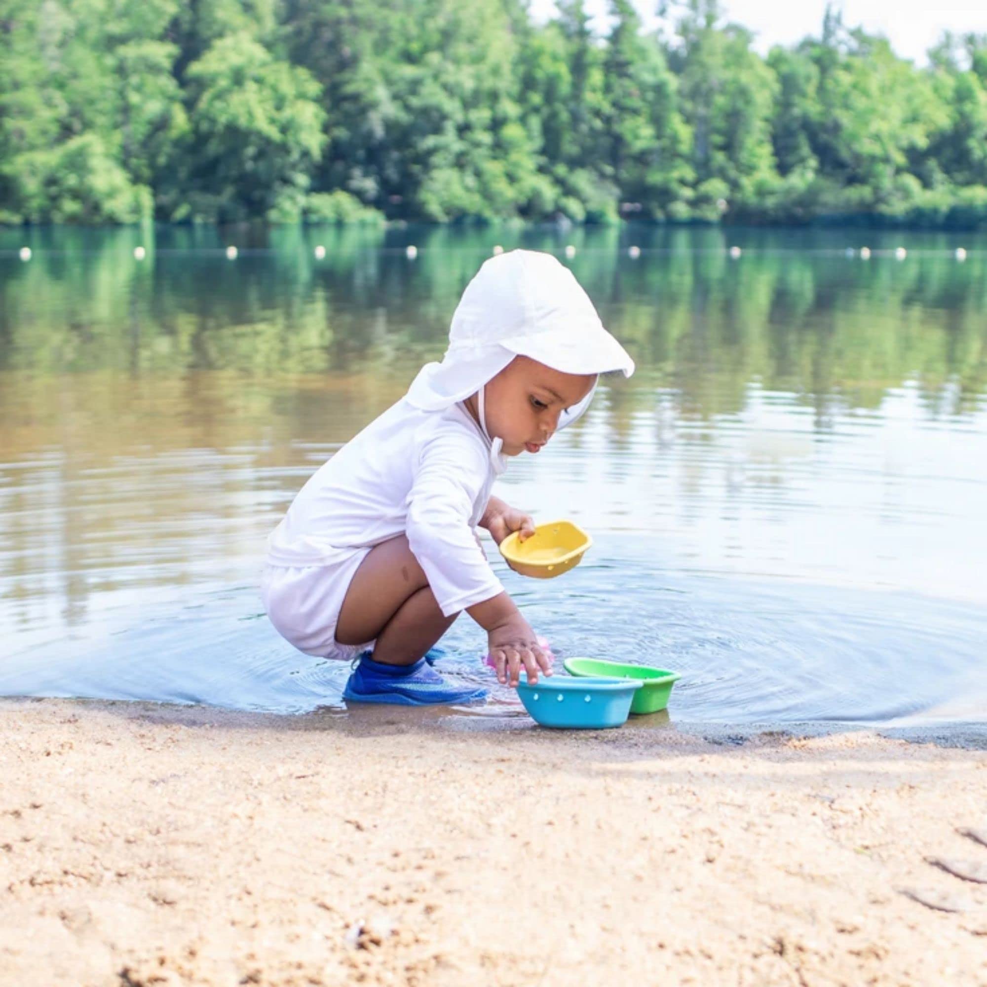 green sprouts Baby Flap Sun Protection Swim Hat