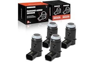 A-Premium 4-PC Rear PDC Reverse Backup Parking Aid Assist Sensor Compatible with Ford and Lincoln Models - F-150 F150 2009-2014, Mark LT 2010-2014, Replace# 9L3Z-15K859-D
