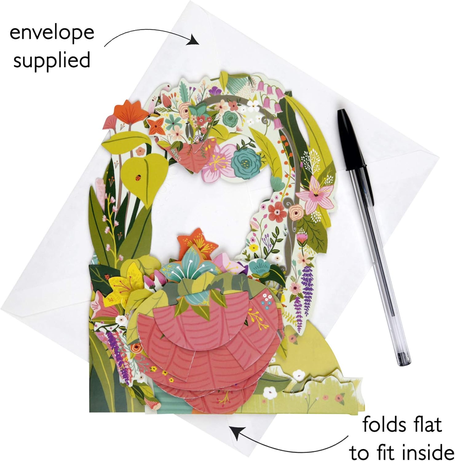 SANTORO Pendulum, 3D Pop Up Greeting Card - Flower Show, Botanical Garden - for Her for Mum Birthday, Mothers Day, Garden Lovers - Image 3