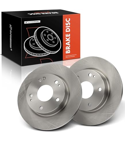 Power Stop Drilled & Slotted Brake Rotors - Front Pair For Honda Accord, Civic, CR-V, Acura ILX & More (Model Specific Fit)