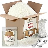 Etienne Alair Organic Soy Candle Wax for Candle Making, 10 lbs Natural Candles Making Supplies, Beeswax-Free, Paraffin-Free, Pure Soy Wax Flakes Perfect for Candles, Tealights and Melts