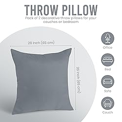 Utopia Bedding Throw Pillows Insert