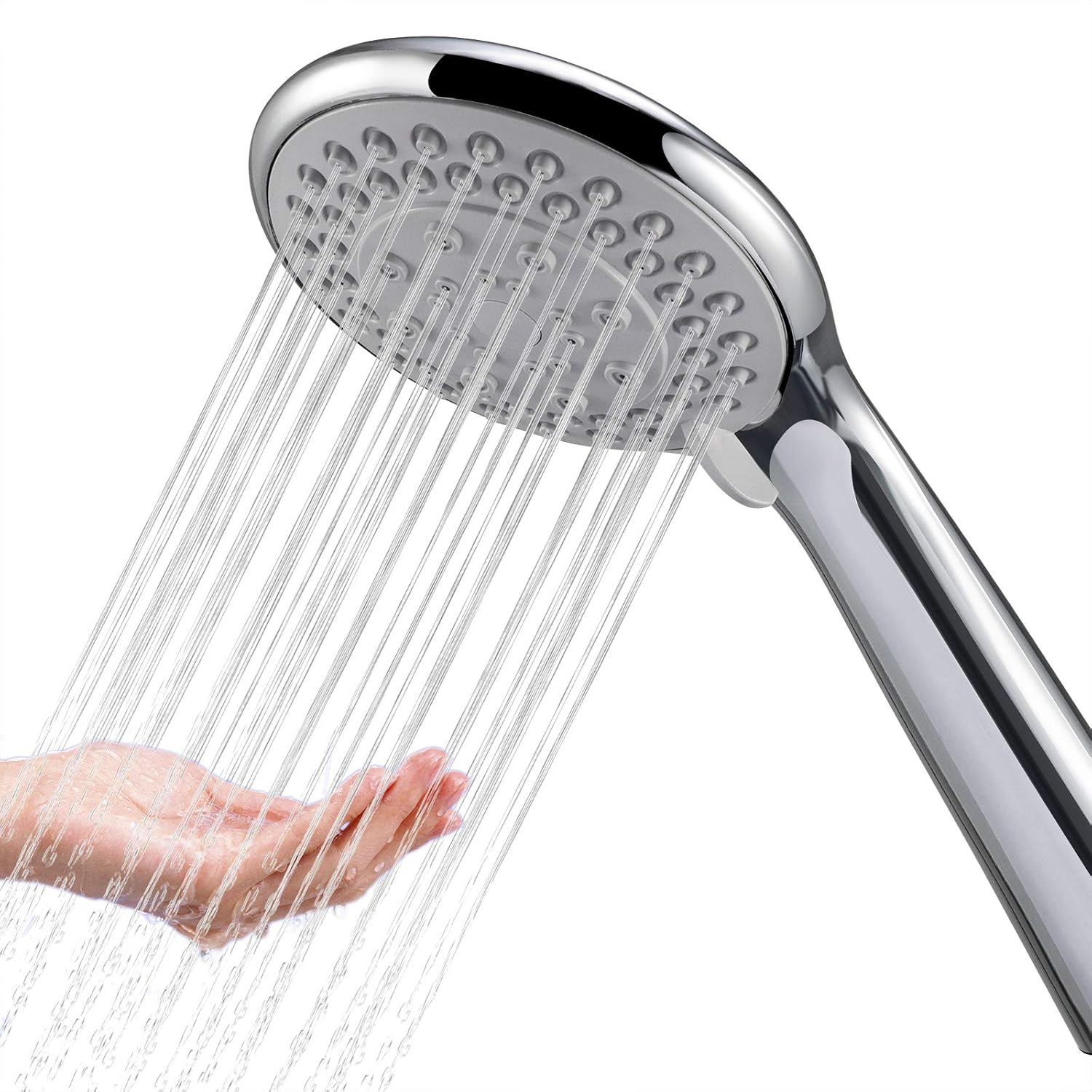 BauTangLe Handheld Shower Head Replacement for Bathroom - Elegant Upgraded Adjustable - 5 Shower Experiences - Fits Your Shower Hose