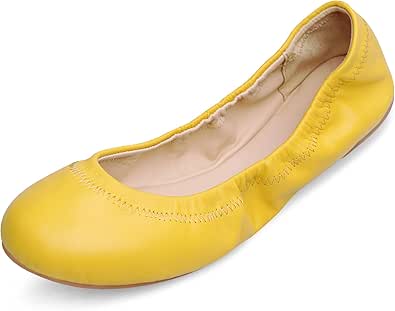 Xielong Women's Flats, Lambskin Ballet Flats Shoes