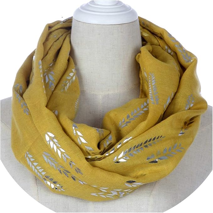 Bufanda de papel de aluminio bronceado para mujer, color rosa, blanco y